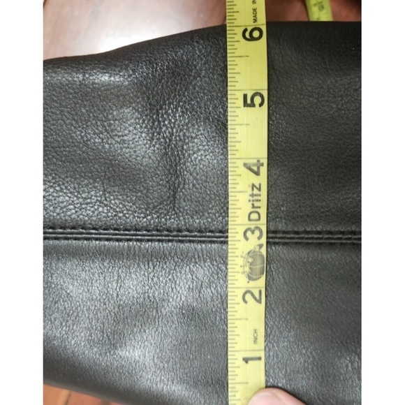 Michael Kors Black Leather Braided Handle Tote Satchel Whipstitch Grommet Large - Picture 13 of 15